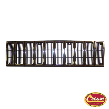 GRILL OSŁONA CHŁODNICY ATRAPA JEEP CHEROKEE XJ 84/87 CHROM / CZARNA