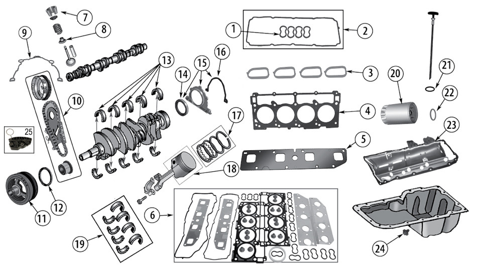 SILNIK 5,7L HEMI